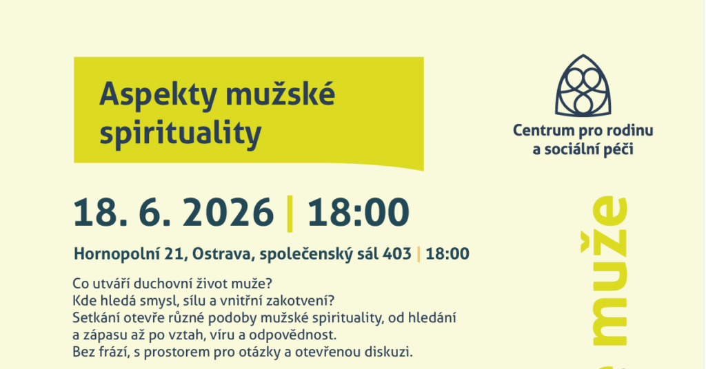 18.6.2026 Aspekty mužské spirituality